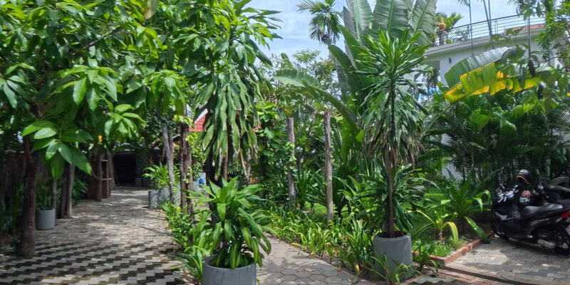Inside Entrance and Motorbike Parking